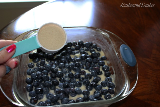 Healthy Blueberry Cobbler via LashesandDashes